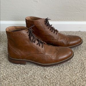 Men’s Wingtip Lace Up. brown Boots by Goodfellow